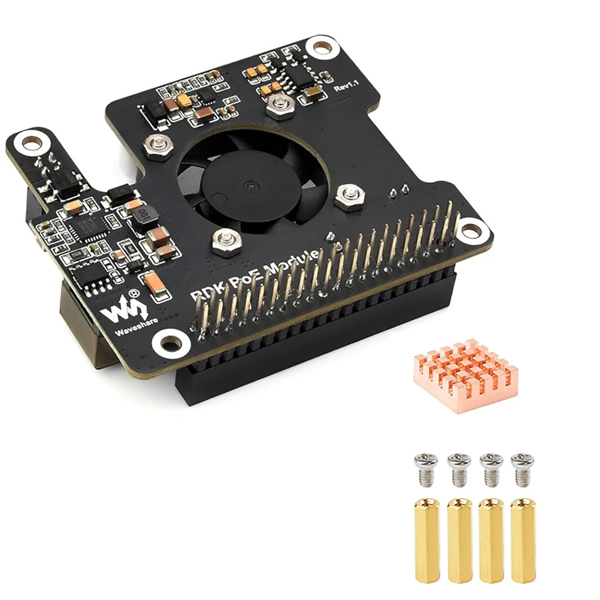 LORDWORLD LORDWORLD PoE Expansion Board for RDK X5 802.3af/at 25W 40-pin development board — product photo