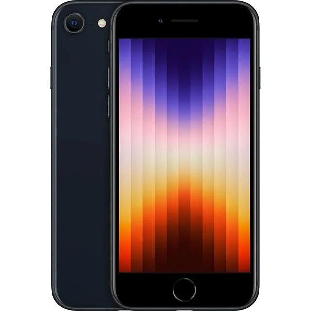 Apple Apple iPhone SE (3rd Gen) A2595 128GB Midnight cell phones - unlocked — product photo