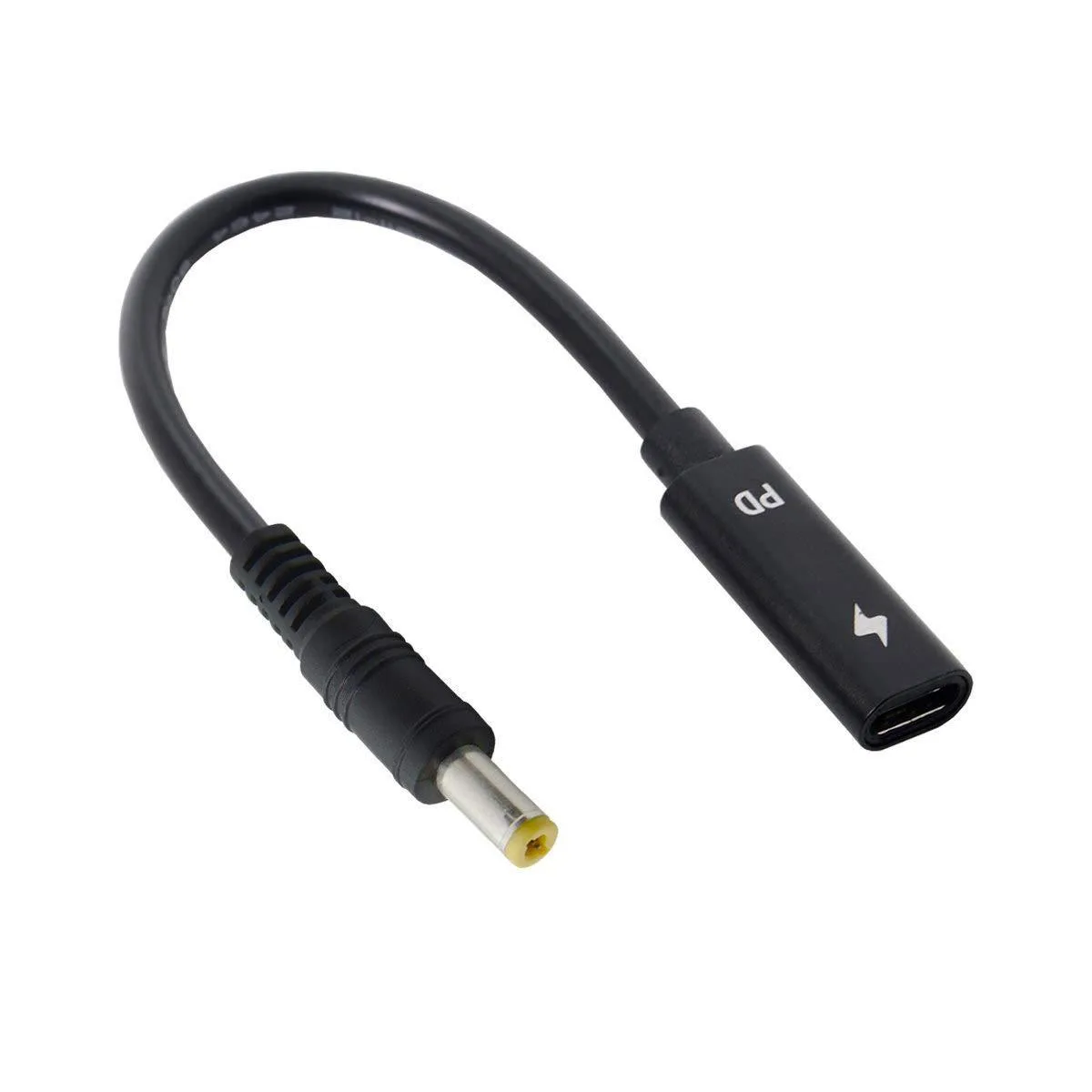LORDWORLD LORDWORLD USB-C Female to DC 5.5x2.5mm PD Cable 0.2m 18-20V 65-100W — product photo