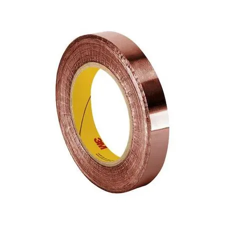 Roll of copper foil tape, single-sided adhesive, copper finish