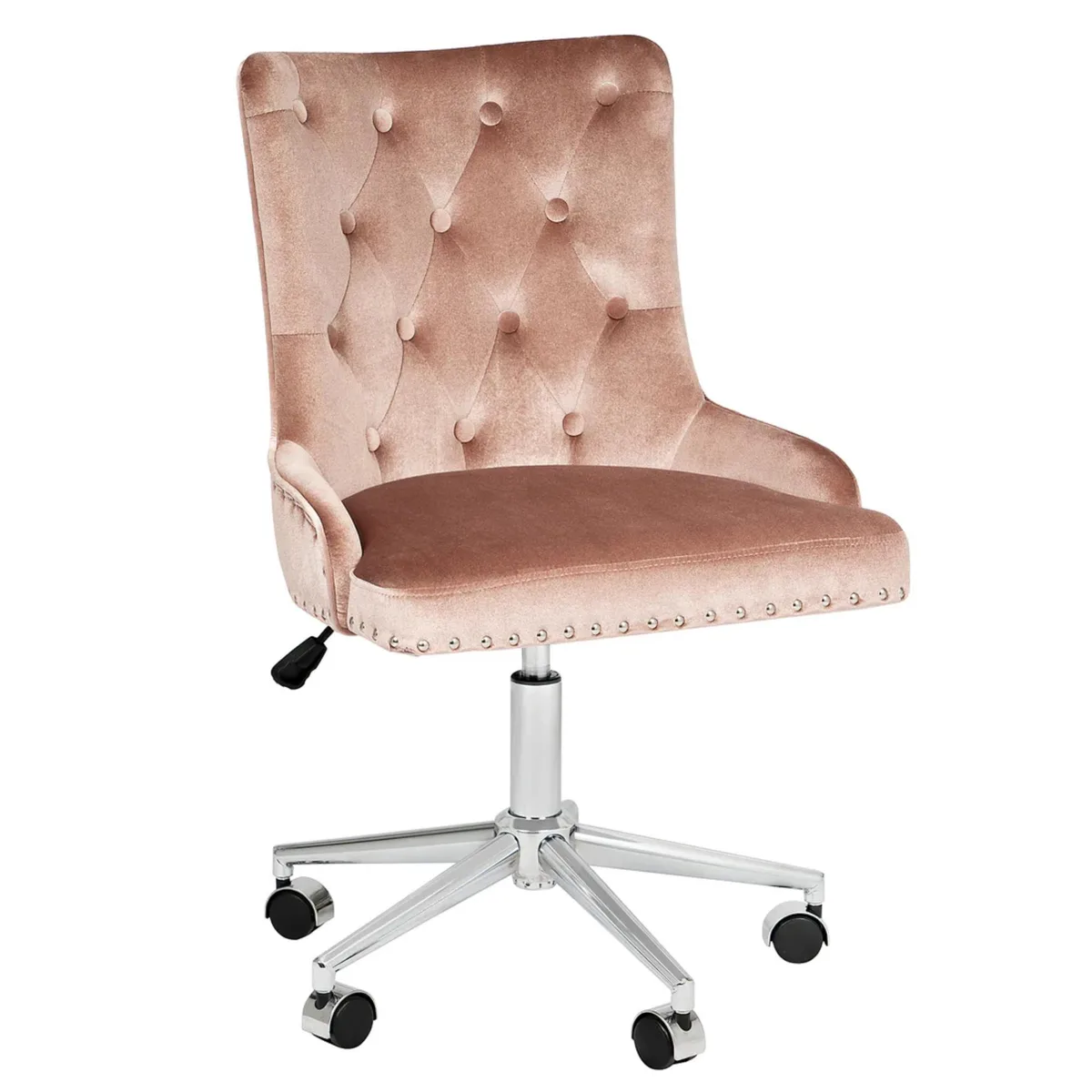 Impressions Vanity Company Impressions Vanity Company Raven Tufted Vanity Chair Pink — product photo