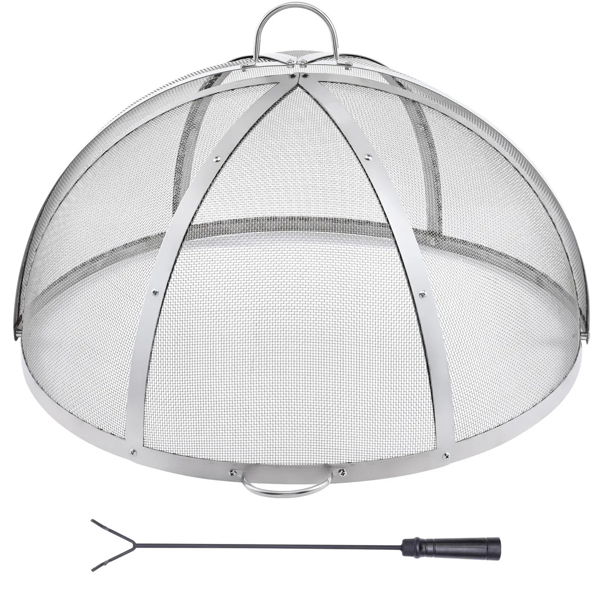 VEVOR VEVOR Firepit Spark Screen Lid 30" Stainless Steel with Poker — product photo
