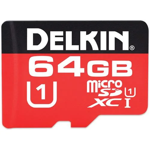 Delkin Delkin CYT microSDXC 64GB Class 10 UHS-I U1 40MB/s 20MB/s — product photo