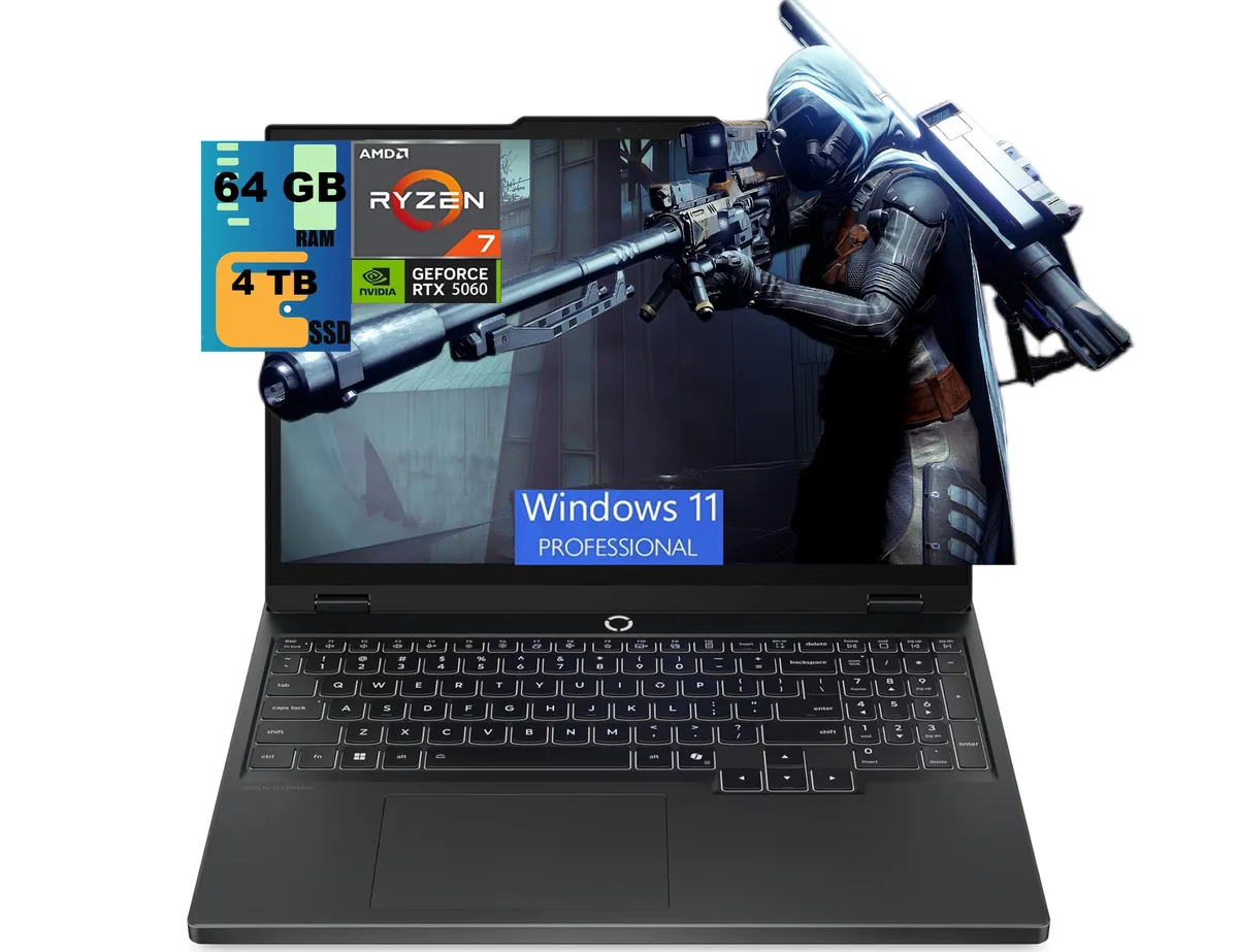 Lenovo Lenovo Legion 5 15 gaming laptop Ryzen 7 260 RTX 5060 64GB 4TB 15.1" WQXGA — product photo