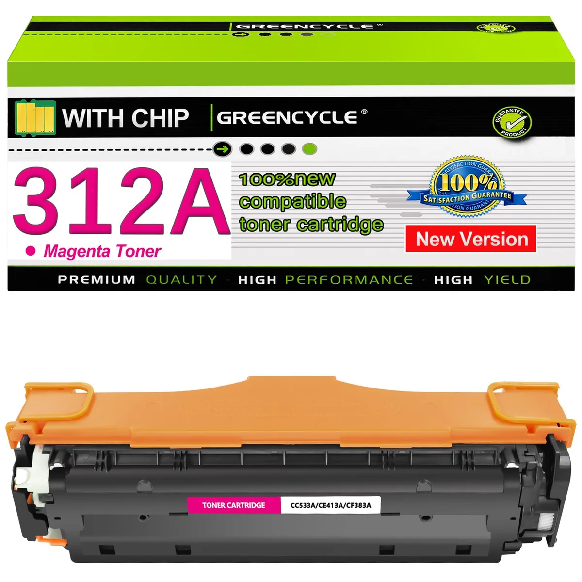 GREENCYCLE GREENCYCLE 312A Magenta Toner Cartridge CF383A — product photo