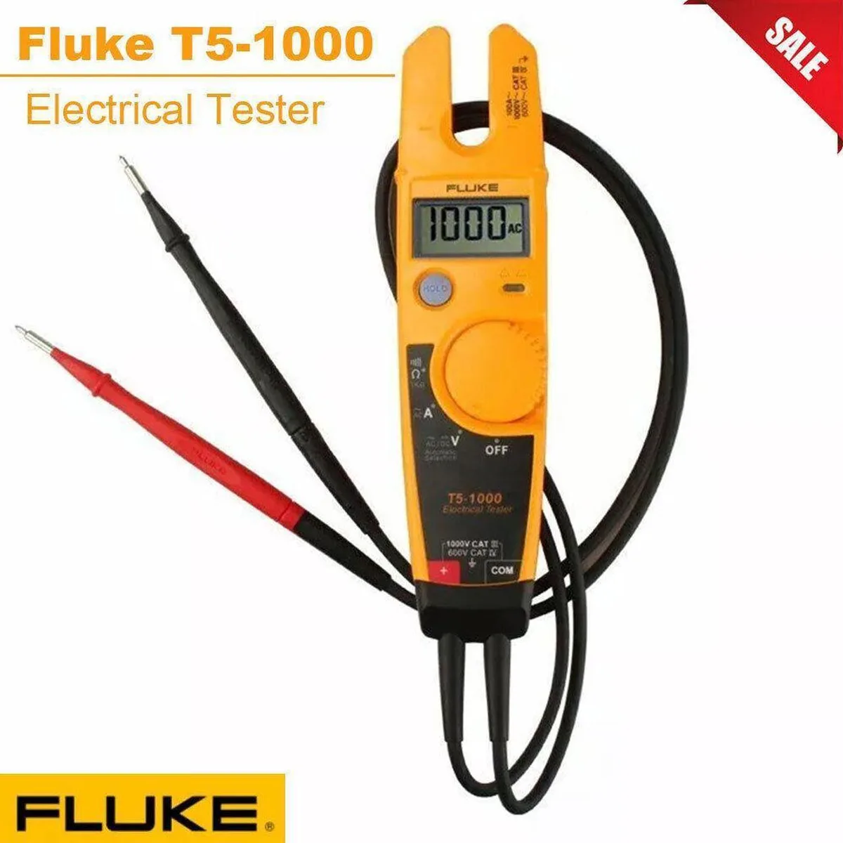 Fluke Fluke T5-1000 Electrical Tester AC DC OpenJaw Continuity Current — product photo