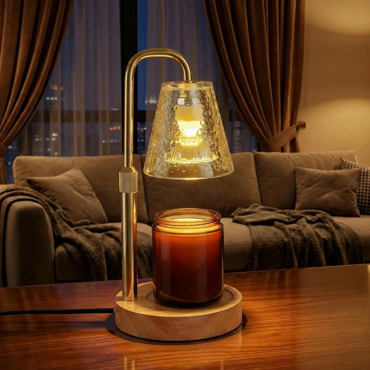  Verilux HR320024 Glimra candle warmer lamp amber 5.4×5.4×8.4 in — product photo