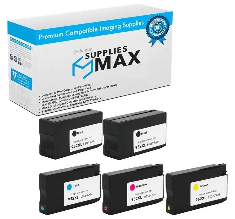 SuppliesMax SuppliesMax HP 6ZA00AN High Yield Inkjet Combo Pack 2BK/C/M/Y 2000 pages — product photo