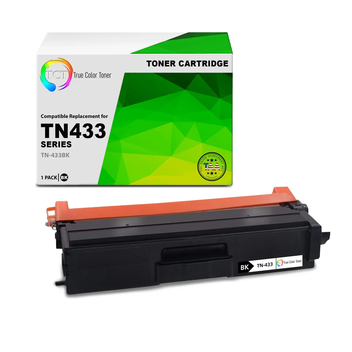 True Color Toner True Color Toner TN-433BK Black Toner Cartridge 4500 Pages — product photo