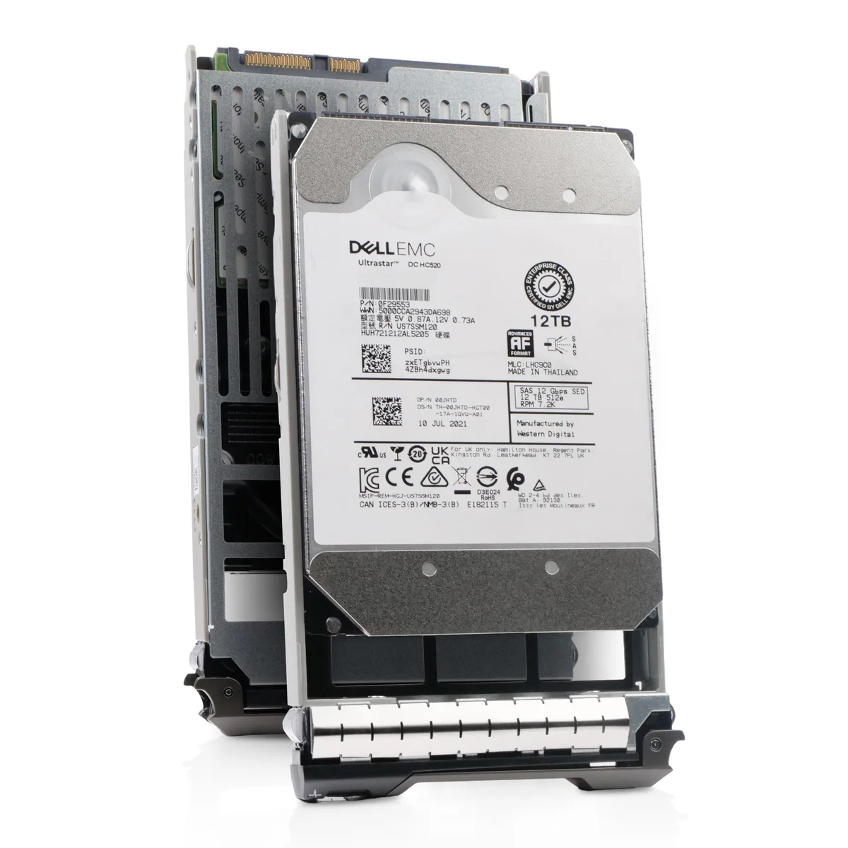 DELL DELL 00JHTD 12TB SAS 12Gb/s 7200 RPM 3.5in internal hard drive — product photo