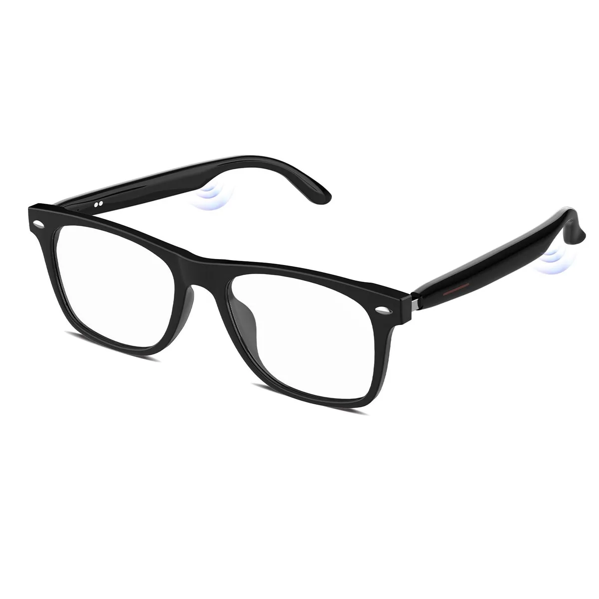  Jacuate eyeglass frame, brown plastic, Bluetooth 5.3, 33 g — product photo