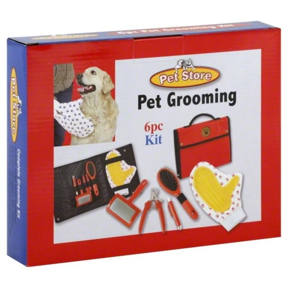 ETNA Products ETNA Products JSNY4478 6 Piece Pet Grooming Kit Red — product photo