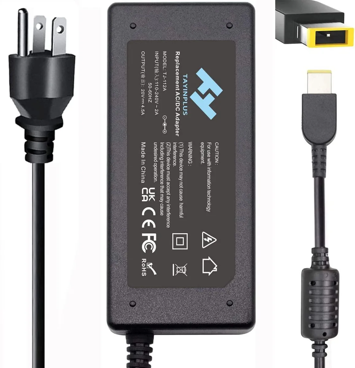 myVolts myVolts 90W AC Adapter Square Tip 11×5.0mm — product photo