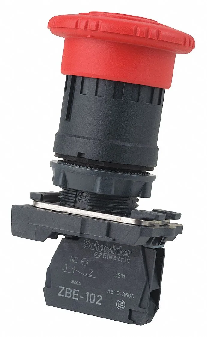 Schneider Electric Schneider Electric XB5AS8442 22 mm Emergency Stop Push Button 1NC Red — product photo