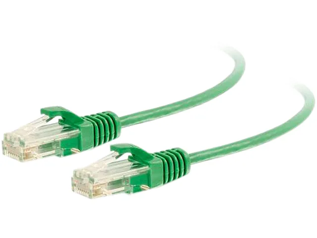 Cables To Go Cables To Go 01163 Cat6 Slim Ethernet Cable 7 ft Green — product photo