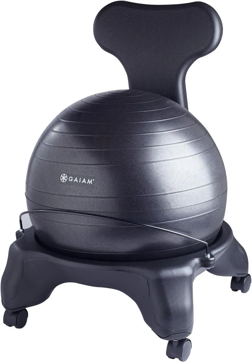 TAURKENAM TAURKENAM Balance Ball Chair 52cm Black 610-6002RTL — product photo