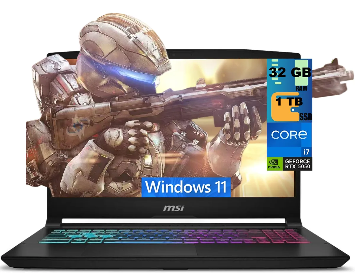 MSI MSI Katana 15 gaming laptop i7-14650HX RTX 5050 32GB DDR5 1TB — product photo