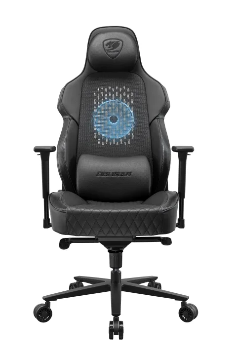 COUGAR COUGAR NxSys Aero Black Gaming Chair with 200mm RGB Fan — product photo