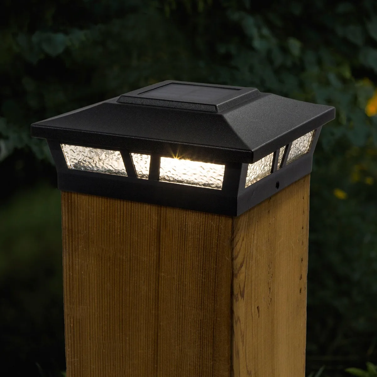 Classy Caps Mfg. Inc. Classy Caps Mfg. Inc. Oxford Solar Post Cap Black 6x6 2 Pack — product photo