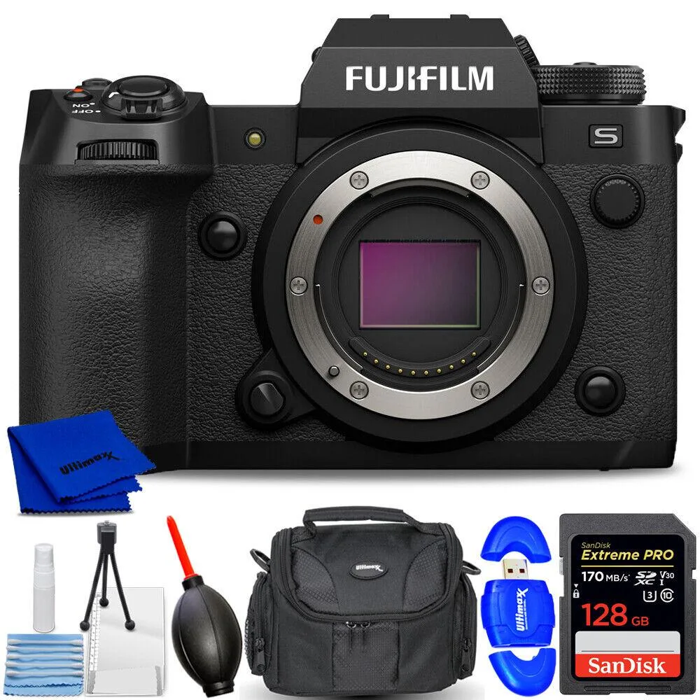 FUJIFILM FUJIFILM X-H2S Mirrorless Camera Body 26.1MP 128GB Accessory Kit — product photo