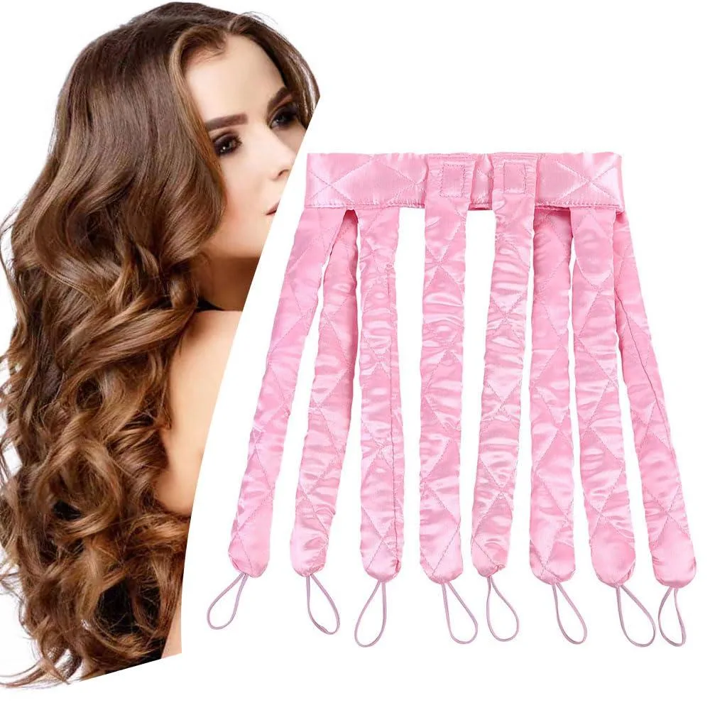 YiQiYi Heatless Hair Curler Headband With Removable &amp; Adjustable Curling Rod hair styling tool — product photo