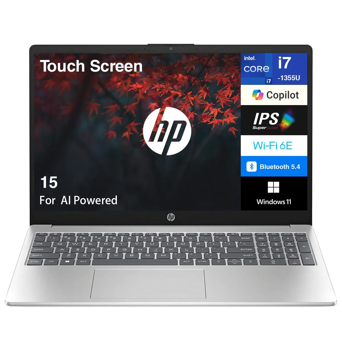 HP HP 15 laptop i7-1355U 64GB DDR4 2TB NVMe 15.6" touchscreen — product photo