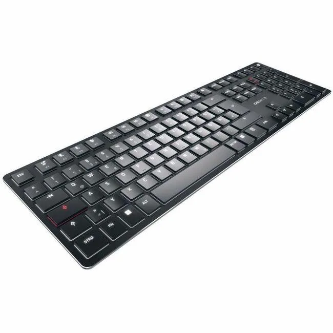Ultra-slim wireless mechanical keyboard with low-profile switches and white backlighting