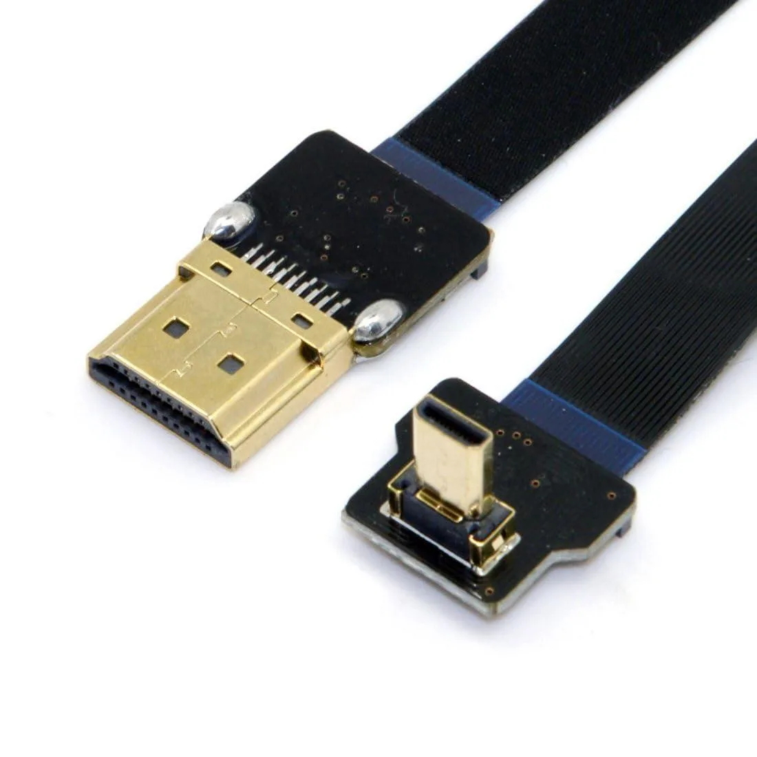 LORDWORLD LORDWORLD 90° Up Angled Micro HDMI to HDMI FPC Cable 20cm — product photo