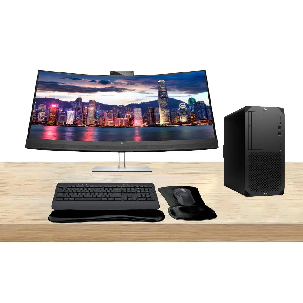 HP HP Z2 G9 Tower i7-14700 16GB 512GB T1000 8GB E34m G4 34 3440x1440 75Hz MK650 — product photo