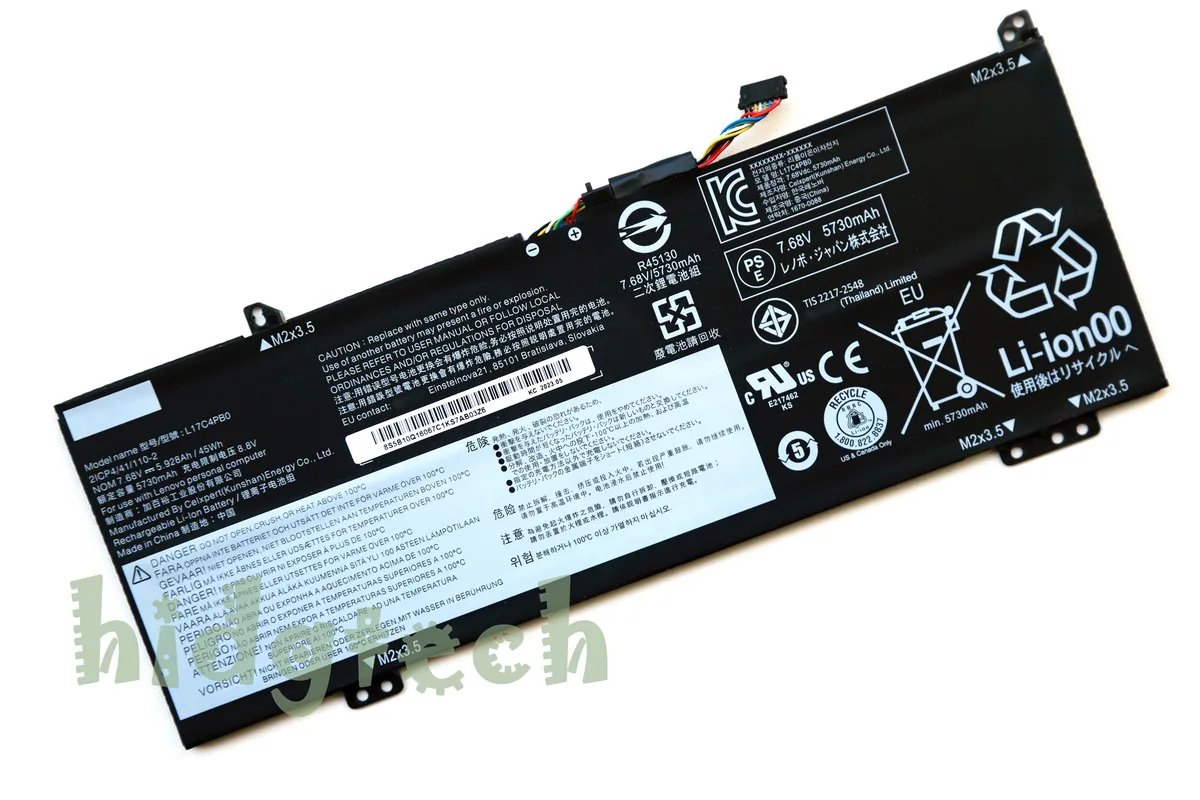 Beisite Beisite L17C4PB0 L17M4PB0 laptop battery 45Wh 7.68V — product photo