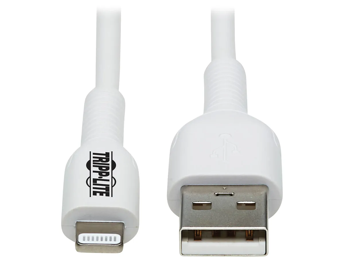 Tripp Lite Tripp Lite M100AB-01M-WH lightning cable 3.3 ft white — product photo