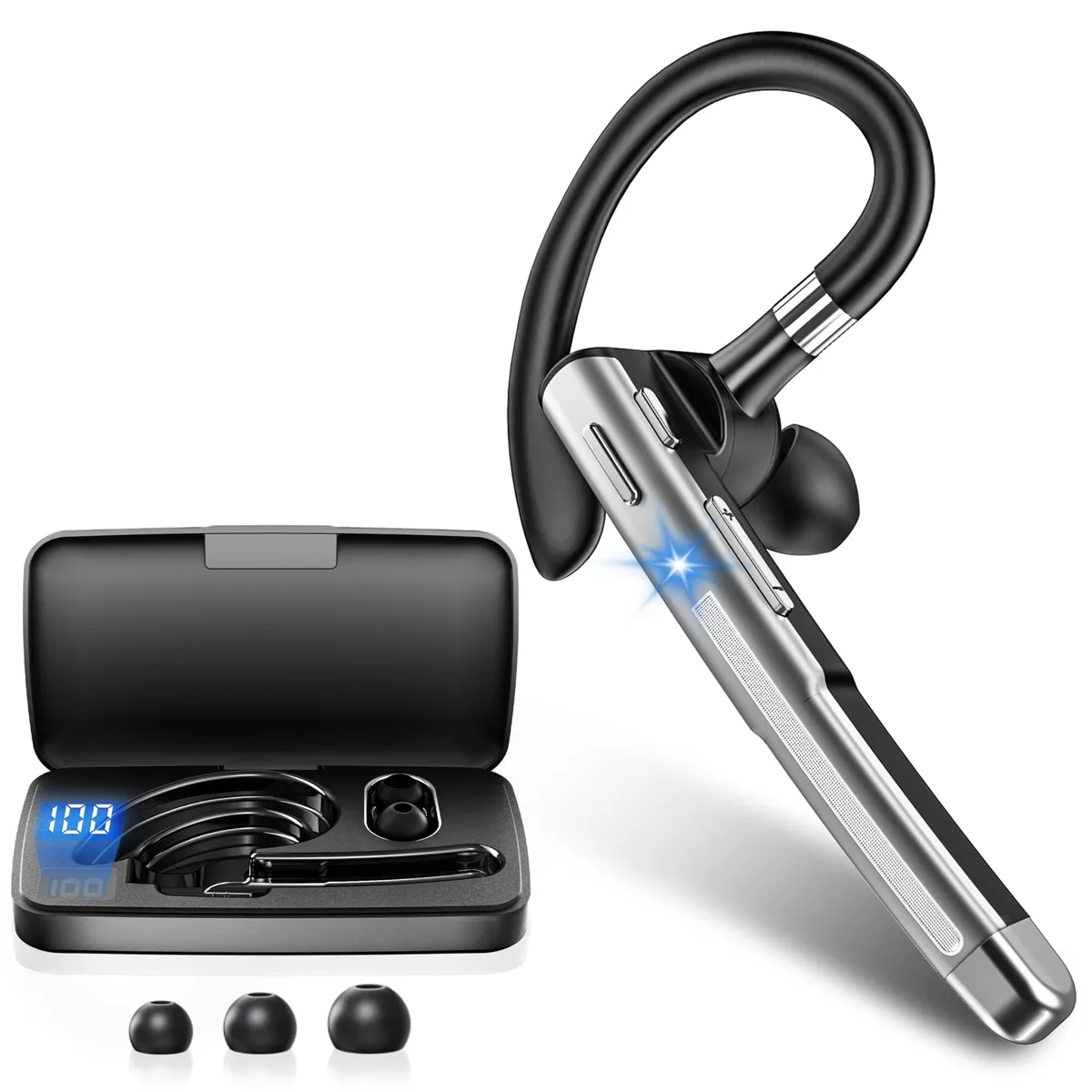 SOEWIOU SOEWIOU YYK-520 Bluetooth 6.1 Headset Crystal Black — product photo