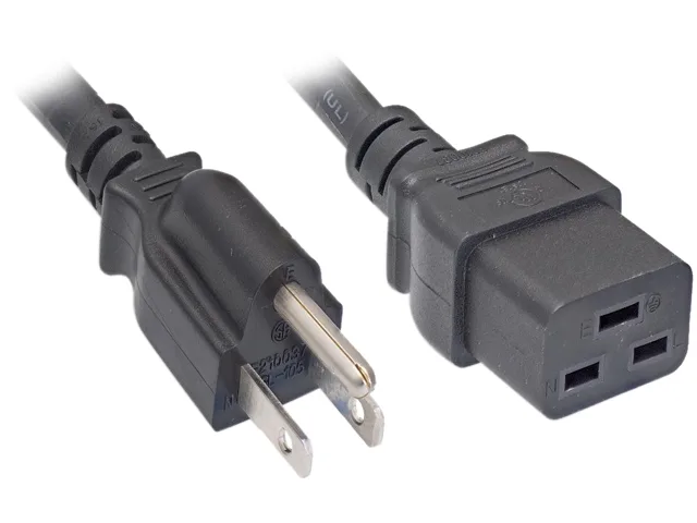 Nippon Labs Nippon Labs 30POW-10W1-51519-08 computer power cord 14 AWG NEMA 5-15P to C19 8 ft — product photo