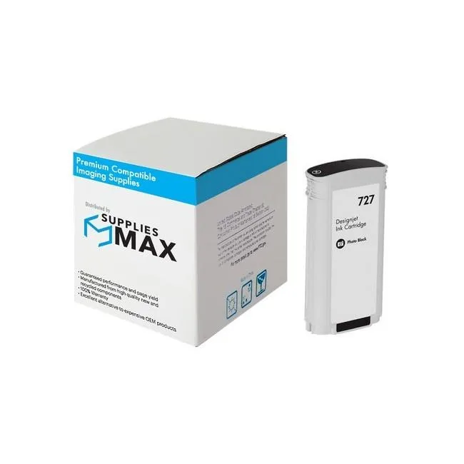 SuppliesMax SuppliesMax Remanufactured Inkjet Cartridge Photo Black 130ML for HP B3P23A — product photo