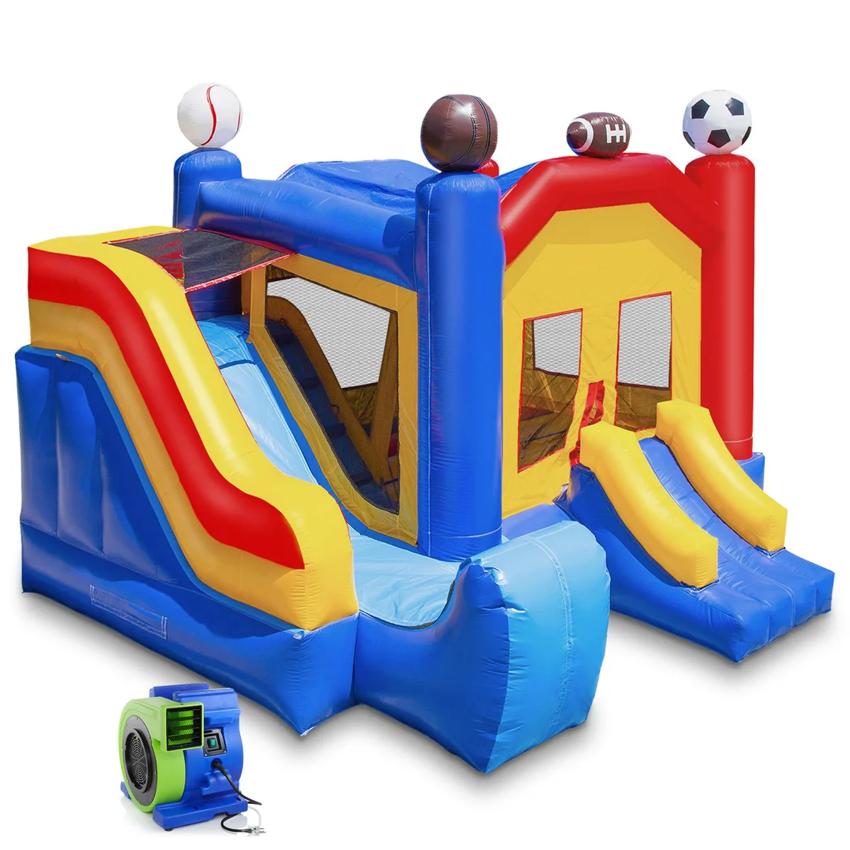 Cloud Nine Cloud Nine Commercial Grade Sports Bounce House with Slide and Blower 18' x 17 — product photo