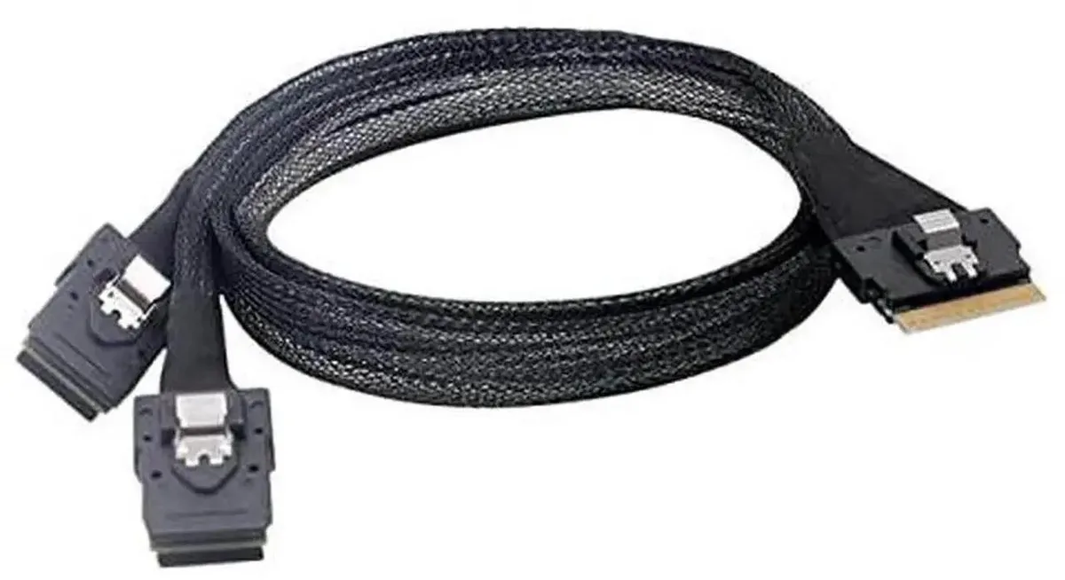 SMUGDESK SMUGDESK SFF-8654 8i 74Pin to Dual SFF-8087 Mini SAS Breakout Cable — product photo