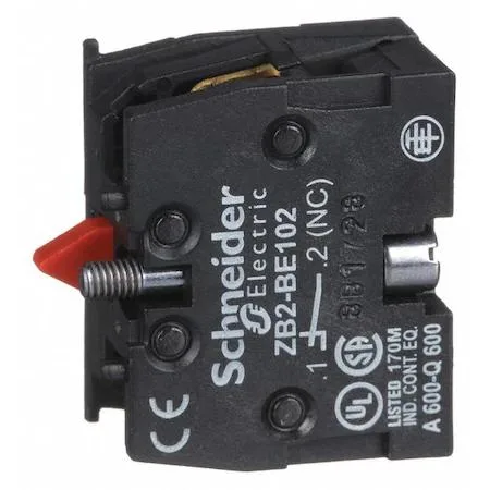 SQUARE D SQUARE D ZB2BE102 Contact Block 22MM 1NC Momentary — product photo