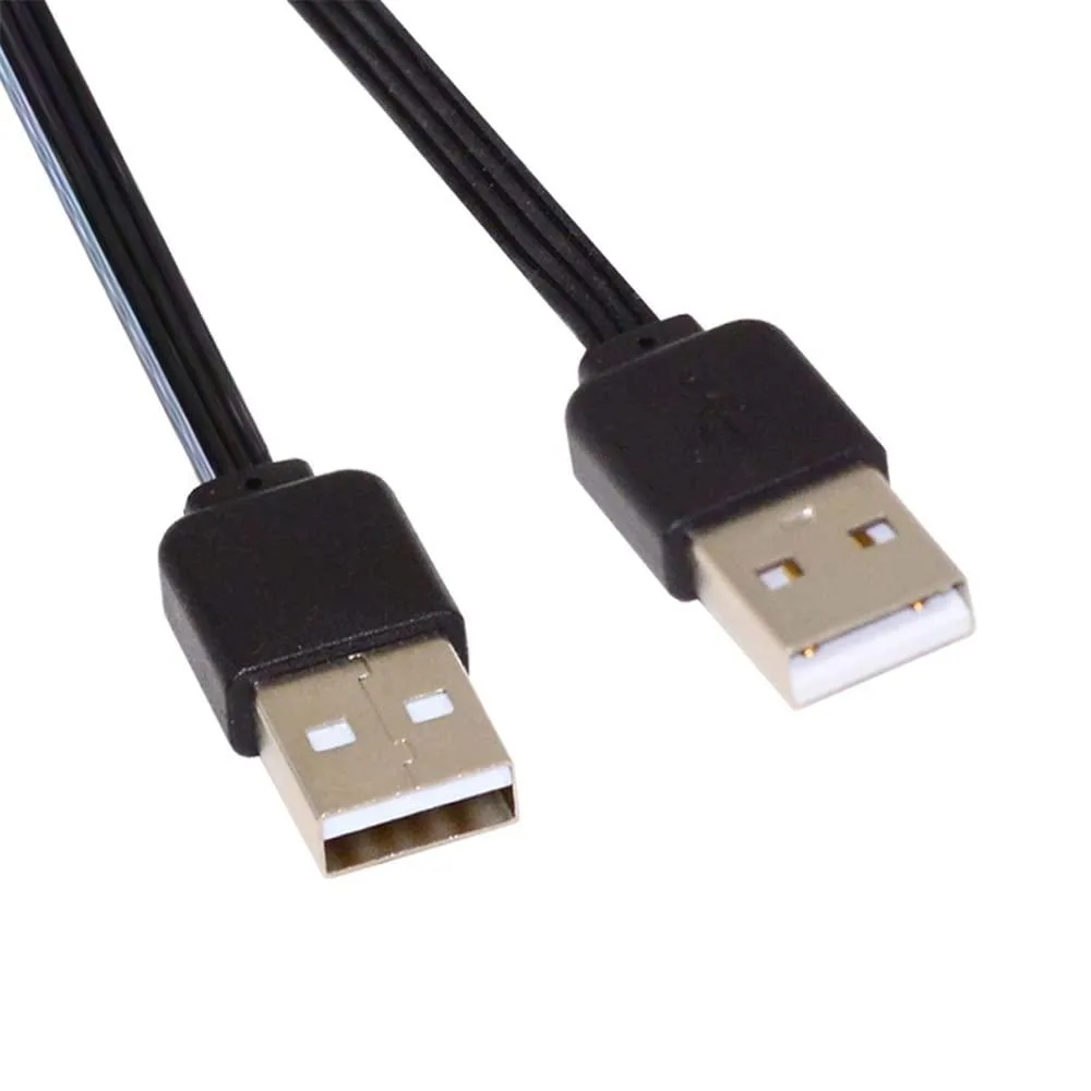 Fervit Fervit 13cm USB 2.0 Type-A Male to Male Flat Slim FPC Cable — product photo