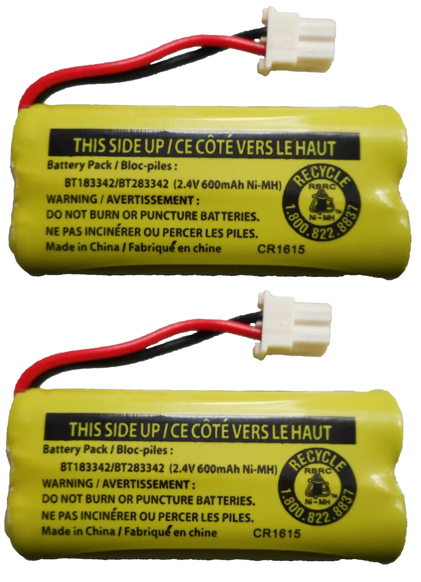 AT&amp;T AT&amp;T BT183342 / BT283342 NiMH 2.4V 600mAh AAA*2 2-Pack telephone accessory — product photo