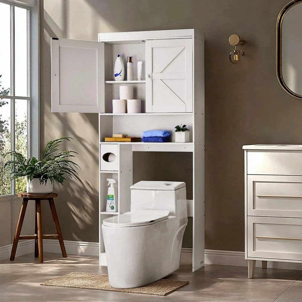 VEVOR VEVOR Over The Toilet Storage Cabinet 67.44 in White KLBC-02 — product photo