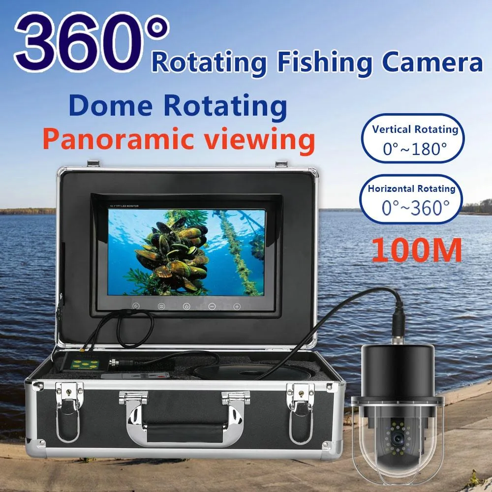 China Bks China Bks 9 Inch Underwater Analog Camera 100m Cable 360° Rotation 800TVL IP68 — product photo