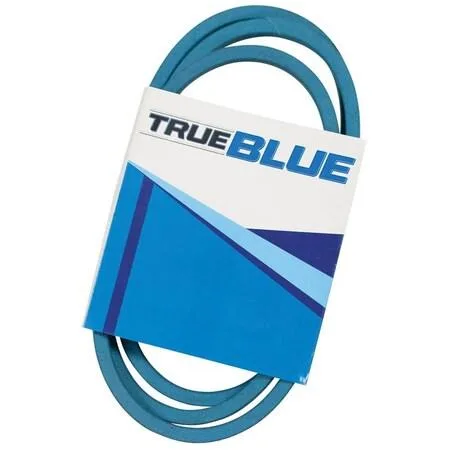 Black rubber V-belt loop on plain background