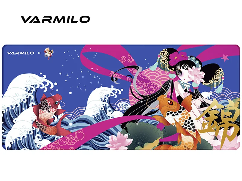 Varmilo Varmilo Heavenly Fragrance Beijing Opera Desk Pad Dark Blue 35.4 x 15.7 in — product photo