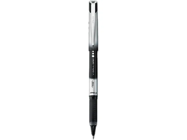 Pilot Pen Pilot Pen 35570 VBall Grip Roller Ball Pen Fine .7 mm Black Dozen — product photo
