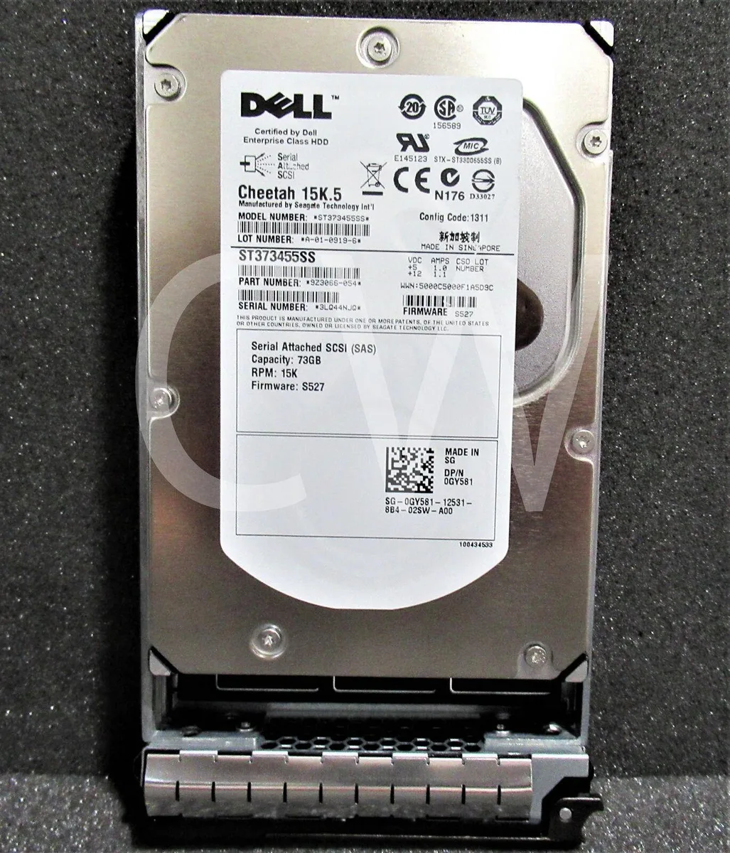 DELL DELL ST373455SS 73GB 15000RPM SAS internal hard drive — product photo