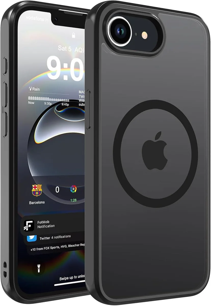 Transcend Transcend Magnetic Matte Case for iPhone 16/17 6.1-Inch Black — product photo