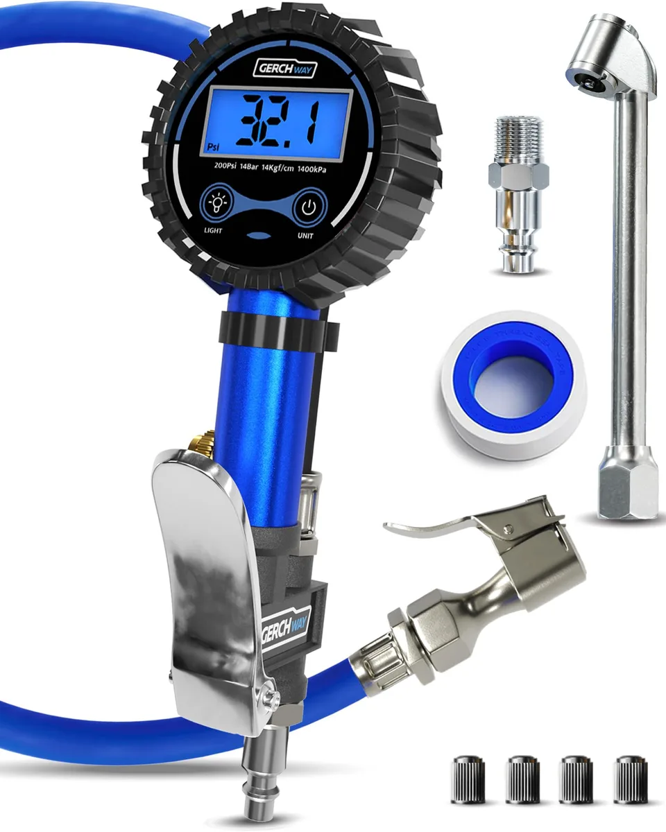 KEHIPI KEHIPI Digital Tire Inflator Gauge 200PSI 0.1PSI ±1% — product photo