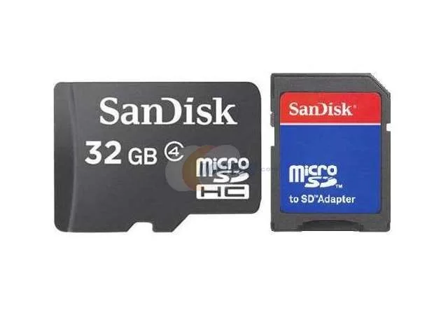 SanDisk SanDisk 32GB microSDHC Class 4 Card + USB 2.0 Reader — product photo