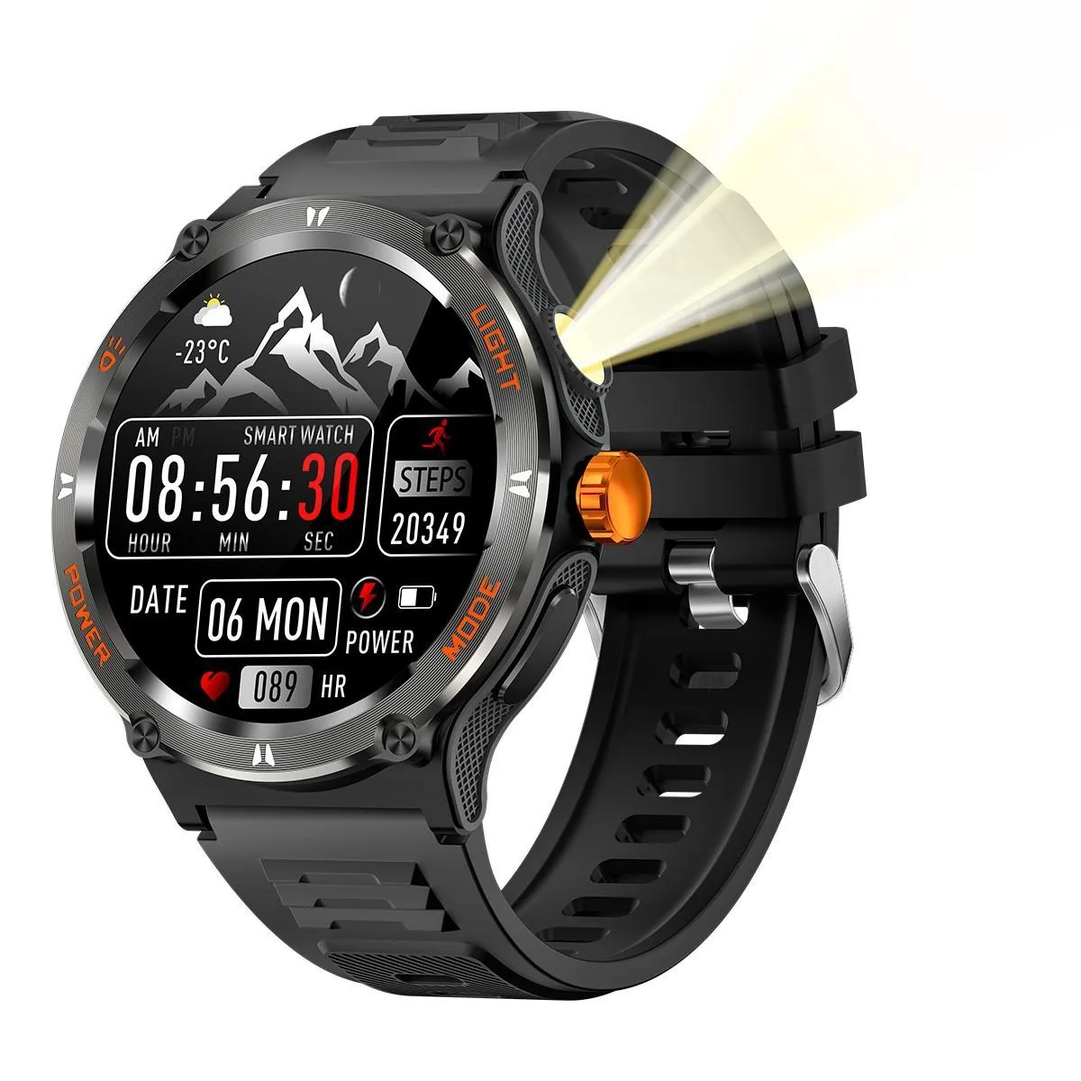 allentian allentian KT70 Smart Watch 1.53 Inch AMOLED BlackOrange — product photo