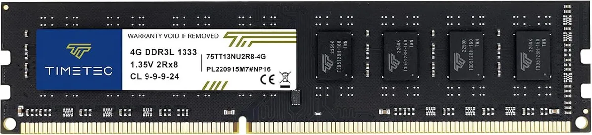 Timetec Timetec 4GB DDR3 1333MHz PC3-10600 CL9 240-pin UDIMM desktop RAM — product photo